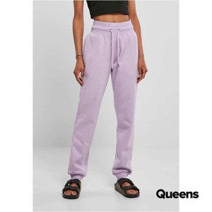 Tepláky Urban Classics Ladies Organic High Waist Sweatpants Purple L