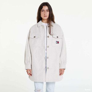 TOMMY JEANS TJW Puffed Sleeve Shacket Beige