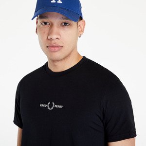 FRED PERRY Embroidered T-Shirt Black