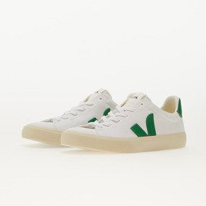 Veja Campo Canvas White/ Emeraude