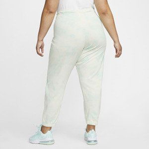 Nike Sportswear Cloud-Dye Jersey Medium-Rise Joggers Plus Size Mint Foam/ White