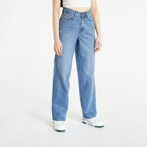 Džíny Urban Classics Ladies High Waist 90´S Wide Leg Denim Pants Midstone Washed W26