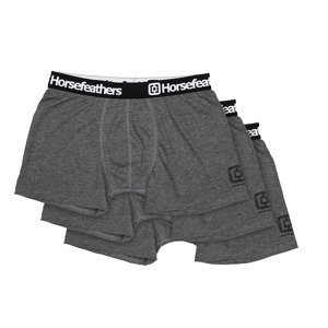 Horsefeathers Dynasty 3-Pack Boxer Shorts Heather Anthracite