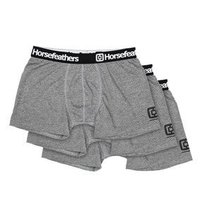 Horsefeathers Dynasty 3-Pack Boxer Shorts Heather Gray