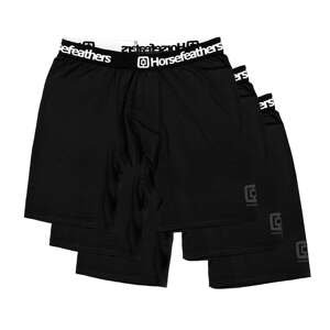 Horsefeathers Dynasty Long 3-Pack Boxer Shorts Black