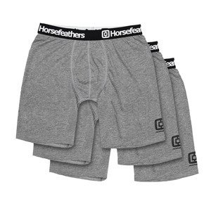 Horsefeathers Dynasty Long 3-Pack Boxer Shorts Heather Gray