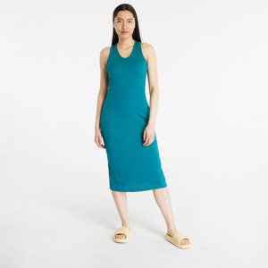 Šaty Urban Classics Ladies Midi Sleeveless Rib Dress Watergreen L