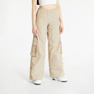 Kalhoty Urban Classics Ladies Wide Crinkle Nylon Cargo Pants Concrete XL