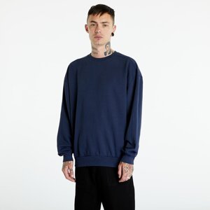 Mikina Urban Classics Heavy Terry Garment Dye Crew Dark Blue L