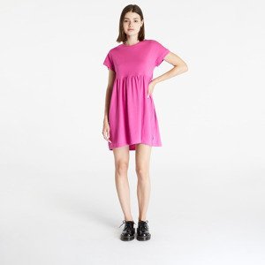 Šaty Urban Classics Ladies Organic Empire Valance Tee Dress Bright Violet XS
