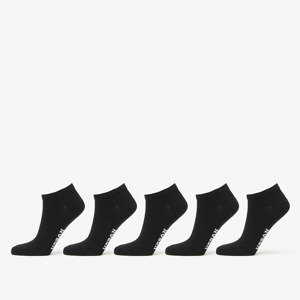 Urban Classics Logo No Show Socks 5-Pack Black