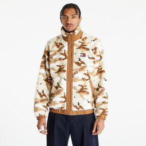 TOMMY JEANS Sherpa Jacket Woodland Camo Aop Beige