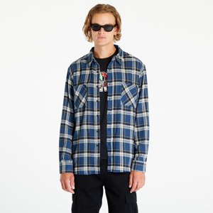 Košile Urban Classics Lake Check Shirt Dark Blue/ Whitesand L