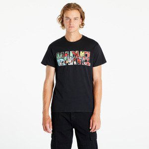 Tričko Urban Classics Marvel Logo Character Tee Black L