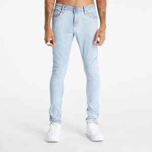 Kalhoty Urban Classics Slim Fit Zip Jeans Lighter Washed W32/L32