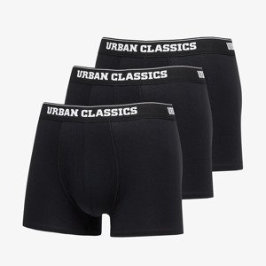 Boxerky Urban Classics Organic Boxer Shorts 3-Pack Black/ Black/ Black L