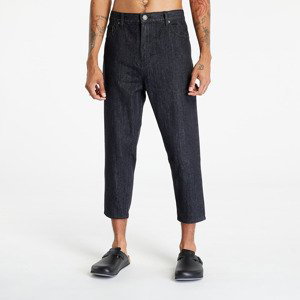 Džíny Urban Classics Cropped Tapered Jeans Realblack Washed W34