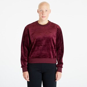 adidas Premium Essentials Velour Sweatshirt Maroon