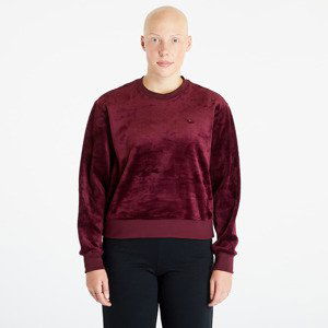 adidas Premium Essentials Velour Sweatshirt Maroon