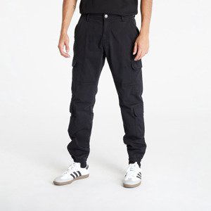 Kalhoty Urban Classics Double Cargo Twill Jogging Pants Black 36