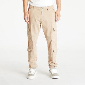 Kalhoty Urban Classics Double Cargo Twill Jogging Pants Warm Sand 31