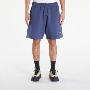 Šortky Nike Solo Swoosh Men's Fleece Shorts Thunder Blue/ White S
