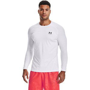 Tričko Under Armour Hg Armour Fitted Ls White XXXL