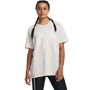 Under Armour Project Rock Hwt Campus T White Clay