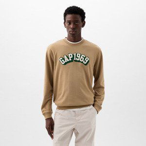 GAP Logo Crewneck Sweatshirt Perfect Khaki