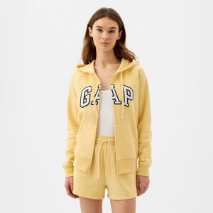 GAP Fullzip Logo Hoodie Havana Yellow