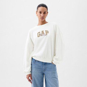 Mikina GAP Logo Cherry Blossom Sweatshirt New Off White L