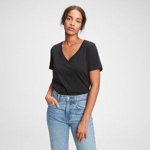 GAP V-Neck Tee True Black V2 2