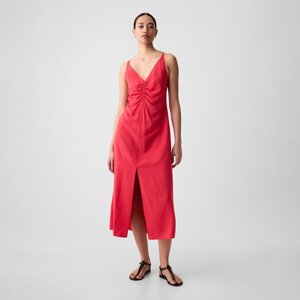 GAP Strappy Back Maxi Slip Dress Slipper Red