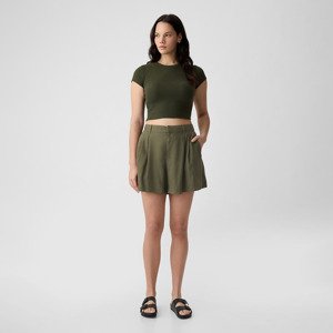 GAP 4 Inch Linen Short Olive Night