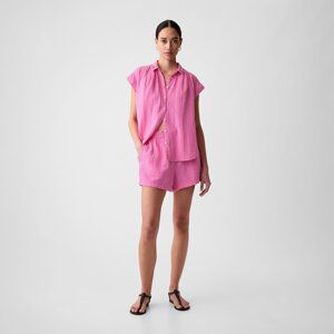 GAP Crinkle Gauze Pull On Shorts India Pink