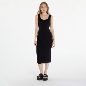 Šaty Urban Classics Ladies Rib Top Dress Black S