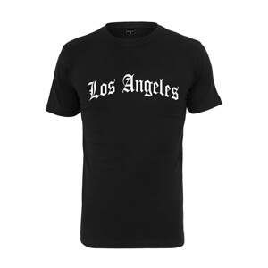 Tričko Urban Classics Los Angeles Wording Tee Black L