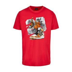 Tričko Urban Classics Vintage Ballin Tee City Red L