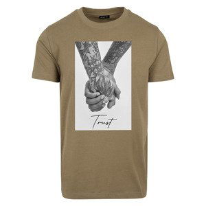 Tričko Urban Classics Trust 2.0 Tee Olive XS