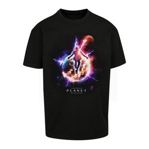 Tričko Urban Classics Electric Planet Oversize Tee Black XS