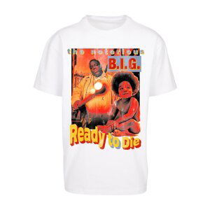 Tričko Urban Classics Biggie Ready To Die Oversize Tee White L