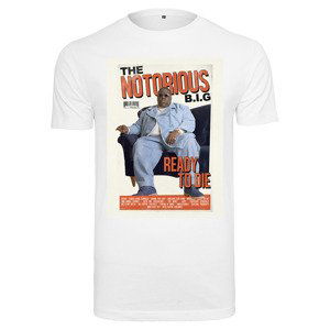 Tričko Urban Classics Biggie Magazine Cover Tee White M