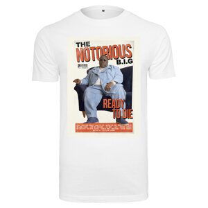 Tričko Urban Classics Biggie Magazine Cover Tee White XS