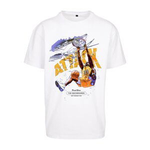 Tričko Urban Classics Attack Player Oversize Tee White XL