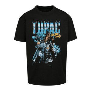 Tričko Urban Classics Tupac All Eyez On Me Anniversary Oversize Tee Black XS