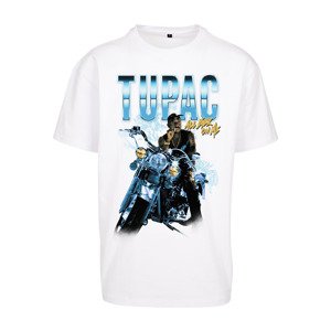 Tričko Urban Classics Tupac All Eyez On Me Anniversary Oversize Tee White XL