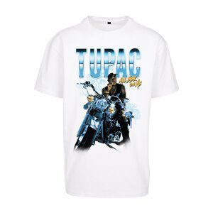 Tričko Urban Classics Tupac All Eyez On Me Anniversary Oversize Tee White XXL