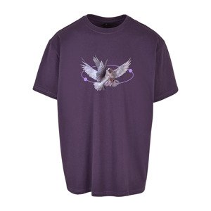 Tričko Urban Classics Vive la Liberte Oversize Tee Purple Night XL