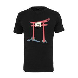 Tričko Urban Classics Hooped Arch Tee Black XS