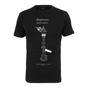 Tričko Urban Classics Depresso Tee Black L